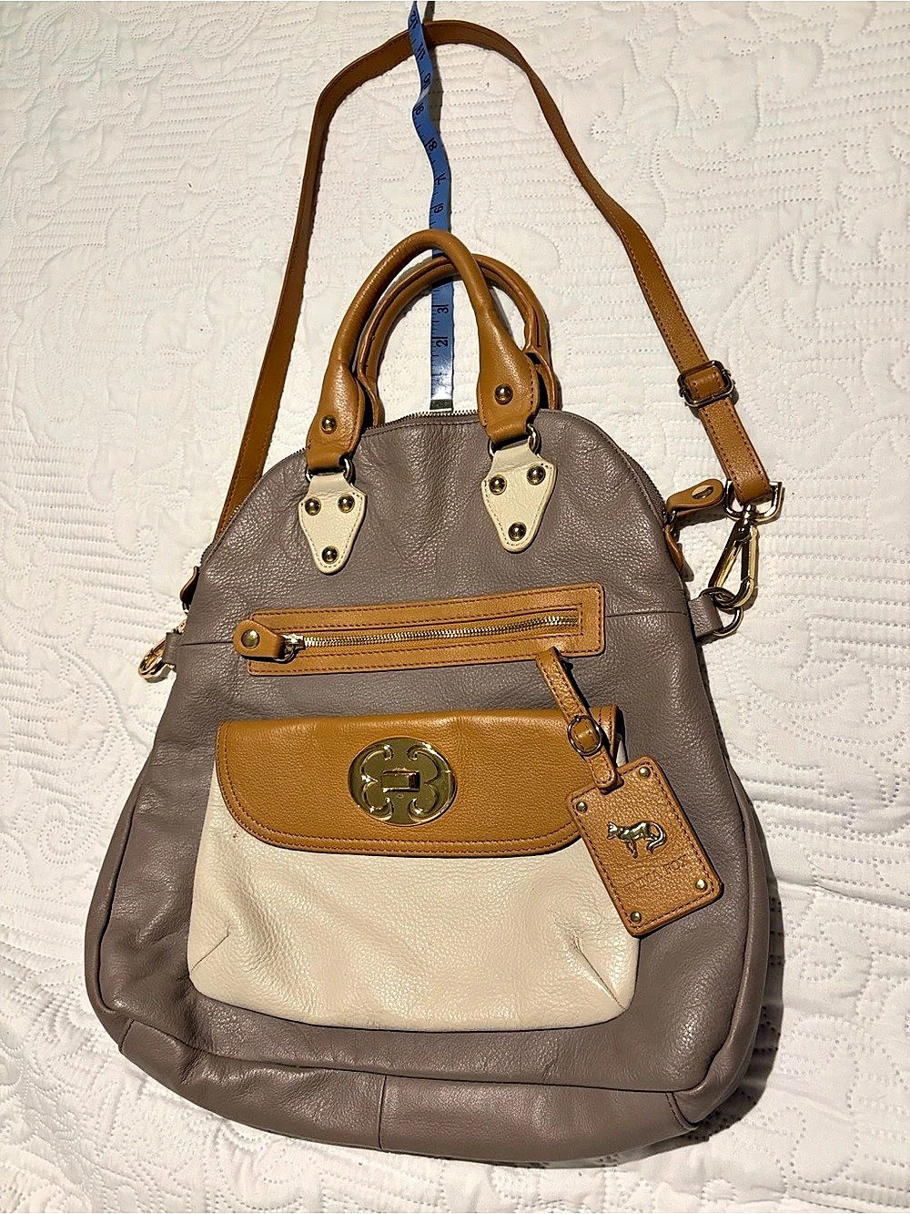 Emma Fox Colorblock Floral CrossbodySatchel  Bag